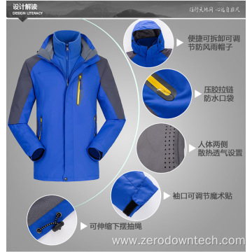 Winter Men Cotton Padded Hooded Down Coat